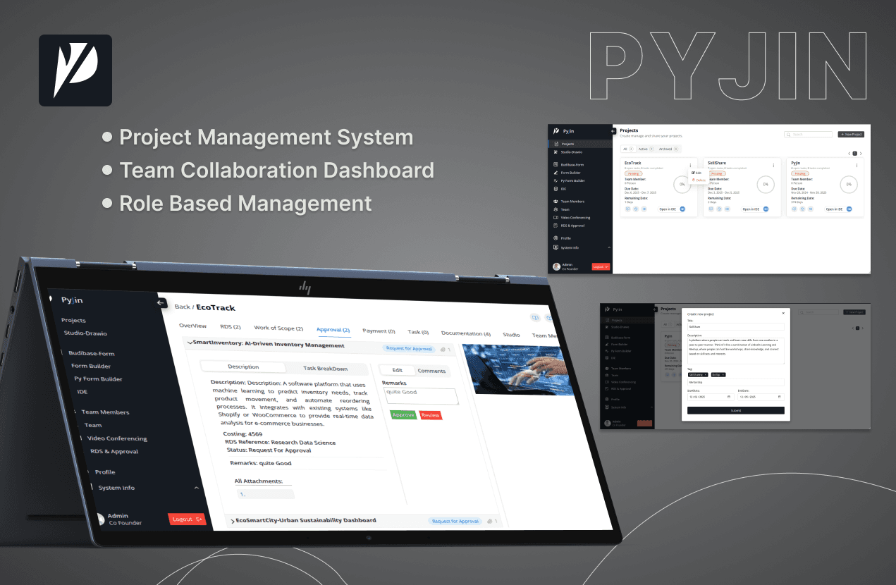 Pyjin — Project Management App